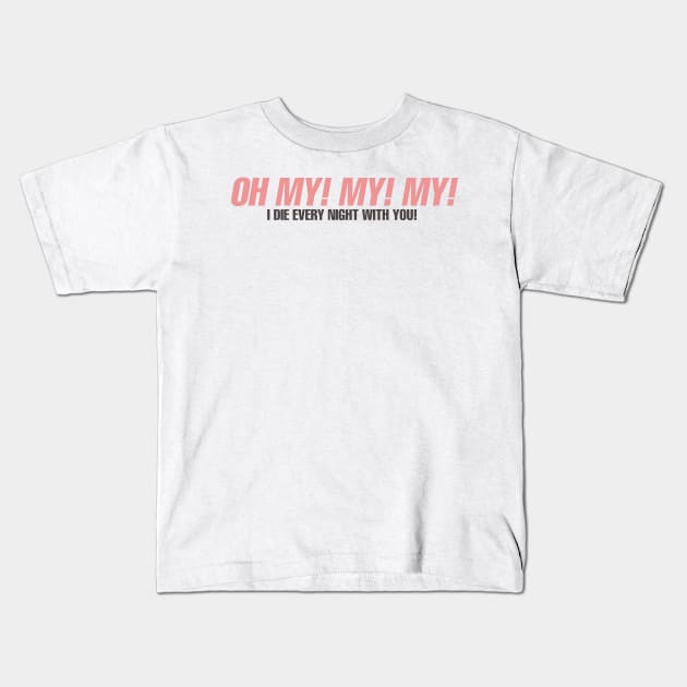 ommm Kids T-Shirt by ohnoballoons